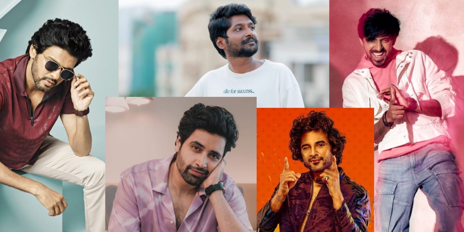 New-age Telugu actors Naveen, Suhas, Adivi Sesh, Siddhu, and Priyadarshi